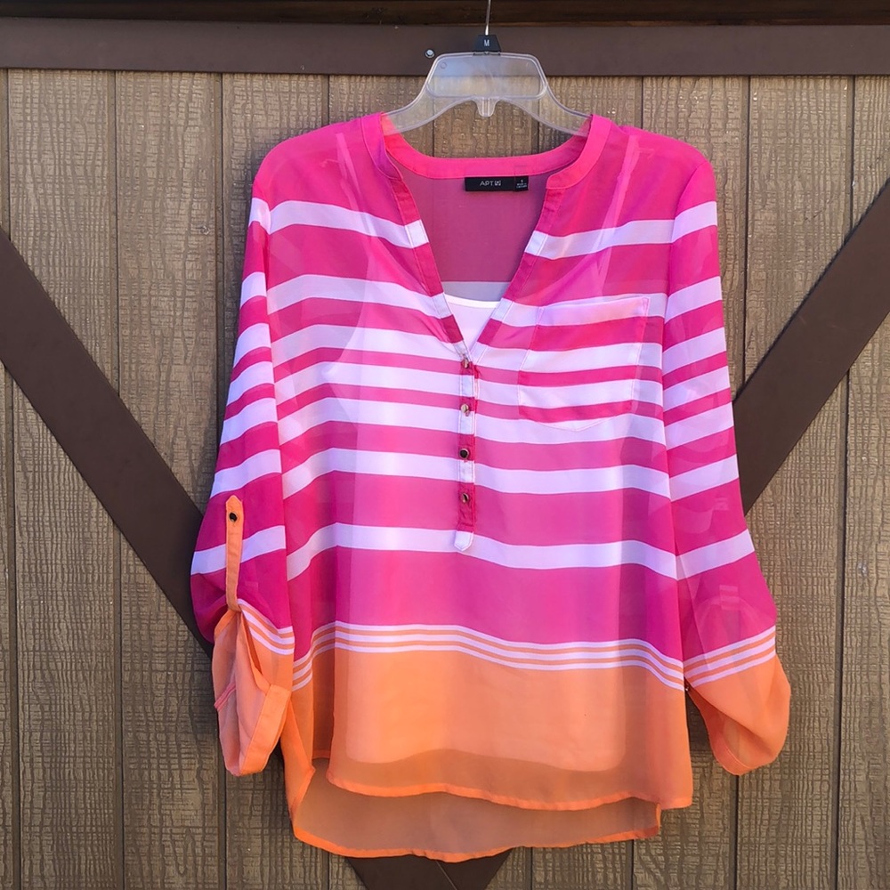 Sheer Apt 9 Striped Top